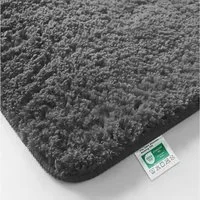 Kubus Badematte Karat Rechteckig, Badteppich, Extrem weicher & dichter Hochflor, Höhe 30 mm, rutschhemmende Latexbeschichtung, Polyester, Polyester, Waschmaschinenfest