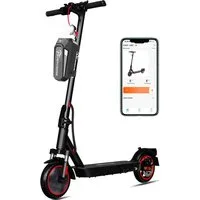 EVERCROSS TECH E-Scooter mit Straßenzulassung (ABE), 8.5 Zoll Elektroroller, Max 35Km, mit APP, 7,8AH, 20Km/h, 400W Motor, 15KG Gewicht, Zwei Stoßdämpfer