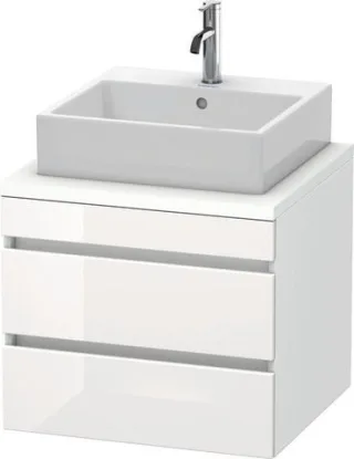 Duravit DuraStyle Konsolenwaschtischunterbau wandhängend Weiß Hochglanz & Matt 600x548x512 mm - DS53 DS531502218