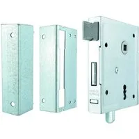 Bever & Klophaus Kastenschloss, Uni Buntbart mit Garnitur und schiessender Falle