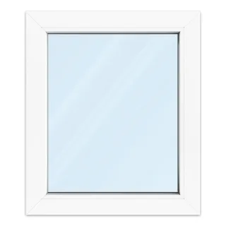 Fenster 60x70 cm, Kunststoff Profil aluplast IDEAL® 4000, Weiß, 600x700 mm, einteilig festverglast, 2-fach Verglasung, individuell konfigurieren