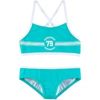 KangaROOS Bustier-Bikini Sporty mit sportlichem Frontdruck