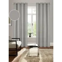 Bruno Banani Vorhang Lagan (2 St), Ösen, blickdicht, Polyester, 2-er Set, gewebt, Microfaser, versch. Größen, einfarbig, Bestseller