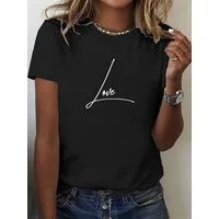 RMK T-Shirt Damen Shirt Top Sommer Love Liebe aus 100% Baumwolle