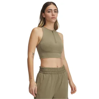 Under Armour - "Meridian" Sport-BH für Damen, Mit vorderem Reißverschluss (Braun)