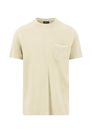 FYNCH-HATTON - T-Shirt, garment dyed, pocket pistachio - Gr. - M