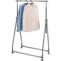 bremermann Kleiderständer Kleiderstange klappbar, Kleiderständer, Garderobenständer, rollbar