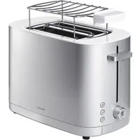 Zwilling Toaster 1005777 Enfinigy, Silberner Edelstahltoaster mit Brötchenaufsatz & Automatikprogrammen