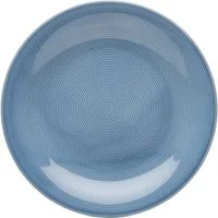van Well Speiseteller Teller Set, Jive, flacher Teller 25 cm, 6 Stück, (6 St), dezentes Spiraldekor, spülmaschinen-und mikrowellengeeignet