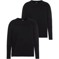 Fruit of the Loom Langarmshirt (Packung, 2-tlg) aus reiner Baumwolle, 2-er Pack