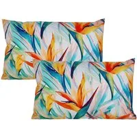 JACK Kissenbezüge 2er Set 30x50cm Motiv Outdoor Kissen Wasserfest, (2 Stück), 2x Kissenhülle, strapazierfähig, wasserabweisend, Innen & Außen