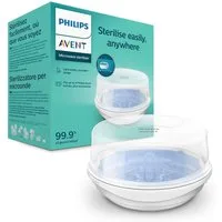 Philips AVENT Mikrowellen-Dampfsterilisator SCF281/02, fasst 4 Philips Avent Flaschen, sterilisiert in 2 Minuten
