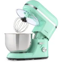 Klarstein Küchenmaschine, 1800 W, 5.2 l Schüssel, Knetmaschine Teigmaschine Teigknetmaschine Rührmaschine Standmixer