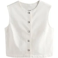 Next Jeansweste Elegante, verkürzte Denim-Weste (1-tlg)