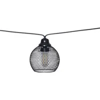 STAR TRADING LED-Lichterkette Sunlight - 8 light, 8-flammig, Metall, je ca. Ø 10,5 cm, 7 m Länge, Akku, Vierfarb-Karton