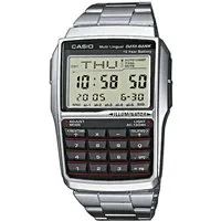 CASIO VINTAGE Chronograph DBC-32D-1AES, Quarzuhr, Armbanduhr, Taschenrechner, digital, Edelstahlarmband