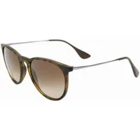 Ray-Ban Sonnenbrille Ray-Ban Erika RB4171 865/13 Rubber Havana Brown Gradient Dark Brown