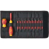 Wiha Schraubendreher Wiha slimVario VDE Schraubendreher-Set 19teilig Schlitz, Kreuzschlitz