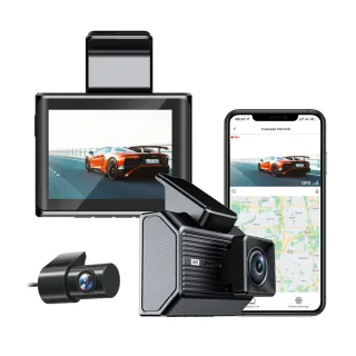 ROSOTO A6703 4K Ultra Car Dash Cam WiFi App Control Front Rear Dual Lens 170° Wide Angle HD Night Vision 2.4Inch Display