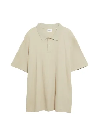 s.Oliver - Polo-Shirt beige - Gr. - 4XL