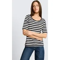 TOM TAILOR T-Shirt T-Shirt T-Shirt mit Stickerei