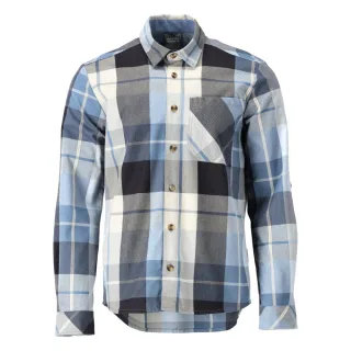 MASCOT Herren Langarmhemd CUSTOMIZED Schwarzblau-kariert L - 22904-446-199-L