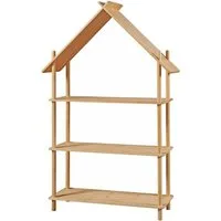en.casa Kinderregal, »Hamarøy« in Hausoptik Bambus 137x90x30cm Natur