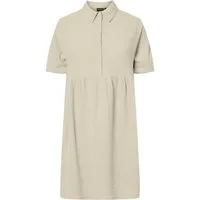pieces Midikleid PCSASTINA SS SHIRT DRESS WIDE WVN M