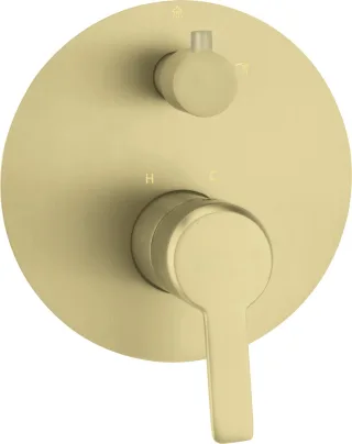 Neuesbad Serie 200 Unterputz-Brausearmatur mit Umsteller, Gold Gebürstet NB1DEBQAR44P1