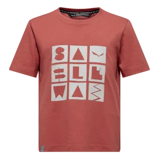 SALEWA - Kids Graphic T-Shirt - Rot (Gr.152)