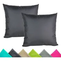 JACK Kissenbezüge 2er Set 40x40cm Outdoor Wasserfest, (2 Stück), 2x Kissenhülle, strapazierfähig, wasserabweisend, Innen & Außen