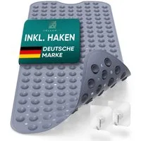 Delluxia Wanneneinlage Badewannenmatte rutschfest für Kinder & Erwachsene, B: 40 cm, L: 100 cm, inkl. Aufhängung, geruchsfrei, schimmelfrei, ohne Weichmacher