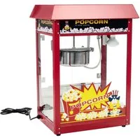 Royal Catering Popcornmaschine 5 kg/h Popcornmaker 1500W rot Popcornautomat Wärmefunktion Beleuchtung