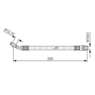 Bosch Bremsschlauch hinten Opel Signum Vectra Saab 9-3