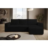 storez24 Ecksofa Letto, mit Bettkasten und Schlaffunktion, Cordstoff, L-Form, bequem