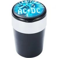 CHAMP Aschenbecher AUTO ASCHENBECHER AC/DC mit Deckel LED-Licht Gluttöter 50 (Blau), für Getränkehalter Autoaschenbecher Windaschenbech Beleuchtung KFZ