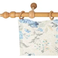 SN DECO GROUP Gardinenstange Filigrano, 1-läufig, Fixmaß, mit Bohren, verschraubt, Holzwerkstoff, 28 mm, Holz, verschiedene Längen und Farben, Komplettset
