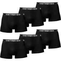 DSTROYED Boxershorts Herren Männer Unterhosen Baumwolle Premium Qualität perfekte Passform (Sparpack, 6er Pack) S - 7XL