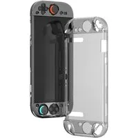Wigento Handyhülle Für Nintendo Switch 2 Split Gamepad Kunststoff Hülle Transparent, Split-Hülle mit TV-Dock-Kompatibilität