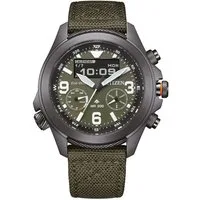 Citizen Solaruhr JV1005-02W, Promaster Eco-Drive Solar Herrenuhr AnaDigi Grün
