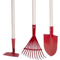 PROREGAL® Gartenpflege-Set Gartenwerkzeug Set. Rake, Schaufel, Hacke, 900mm