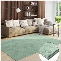 Vimoda Teppich Teppich Wohnzimmer Kurzflor, Rechteckig, Höhe: 8 mm, Teppich Einfarbig weich gewebt, Modern, in Versch. Größen & Farben