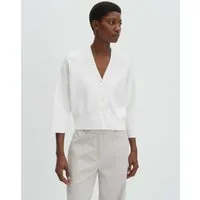 someday Cardigan Talera aus Milano-Strick Boxy Form mit 3/4 Arm und klassischem V-Neck