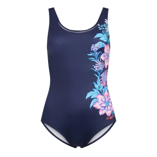 Zoggs - Badeanzug für Damen, Tiefer Rückenausschnitt, Schwimmen (Blau)