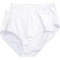 Ulla Popken Miederhose Shaping-Maxislips 2er-Pack Biobaumwolle