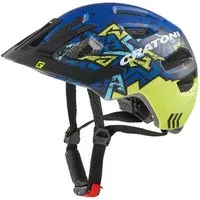 Cratoni Fahrradhelm Maxster PRO #22 matt wildblau/gelb