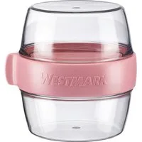 WESTMARK Lunchbox Pocketbox »Maxi«, 700 ml, Kunststoff, (1-tlg), Meal-Prep Dose to go, 2 x 350 ml, für Joghurt, Obst, Gemüse