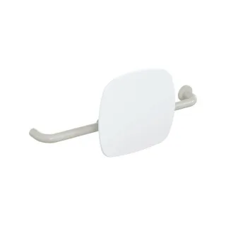 Hewi 801 Rückenstütze 801.51.9261R97 Wandabstand 150mm, Ausführung rechts, Lehne signalweiß, lichtgrau
