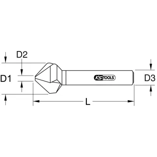 KS Tools HSS Co 5 Kegel- und Entgratsenker 90° - 336.0141