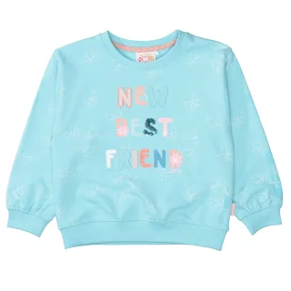 JETTE by STACCATO - Sweatshirt turquoise aop - Gr. - 128/134